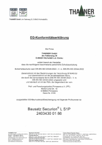 EG-Konformitätserklärung Securion L S1P
